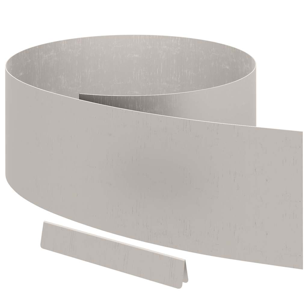 Lawn Edging 4 pcs Rusty 450 x 0.05 x 15 cm Weathering Steel