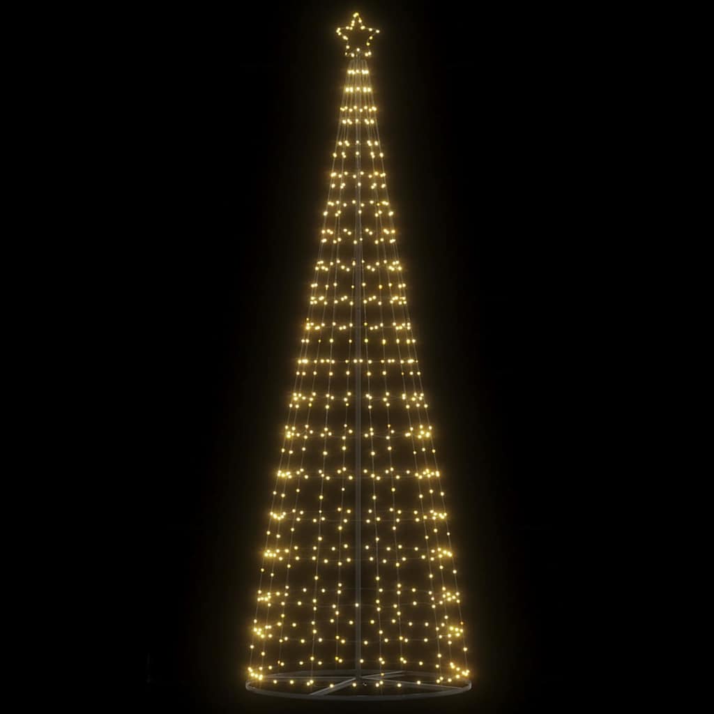 LED Christmas Tree Warm White 100.5 x 100.5 x 304 cm Iron