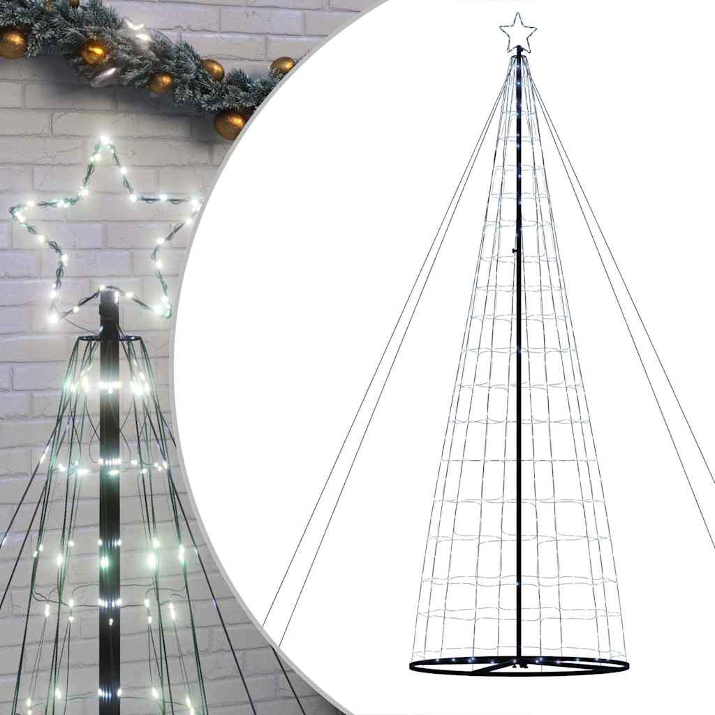 LED Christmas Tree Cool White 160 x 160 x 503 cm Iron