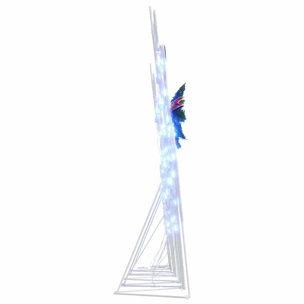 LED Reindeers 5 pcs White Fabric