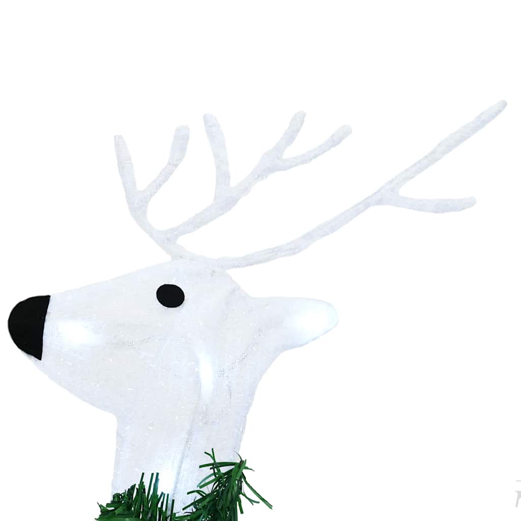 LED Reindeers 3 pcs Cold White Fabric