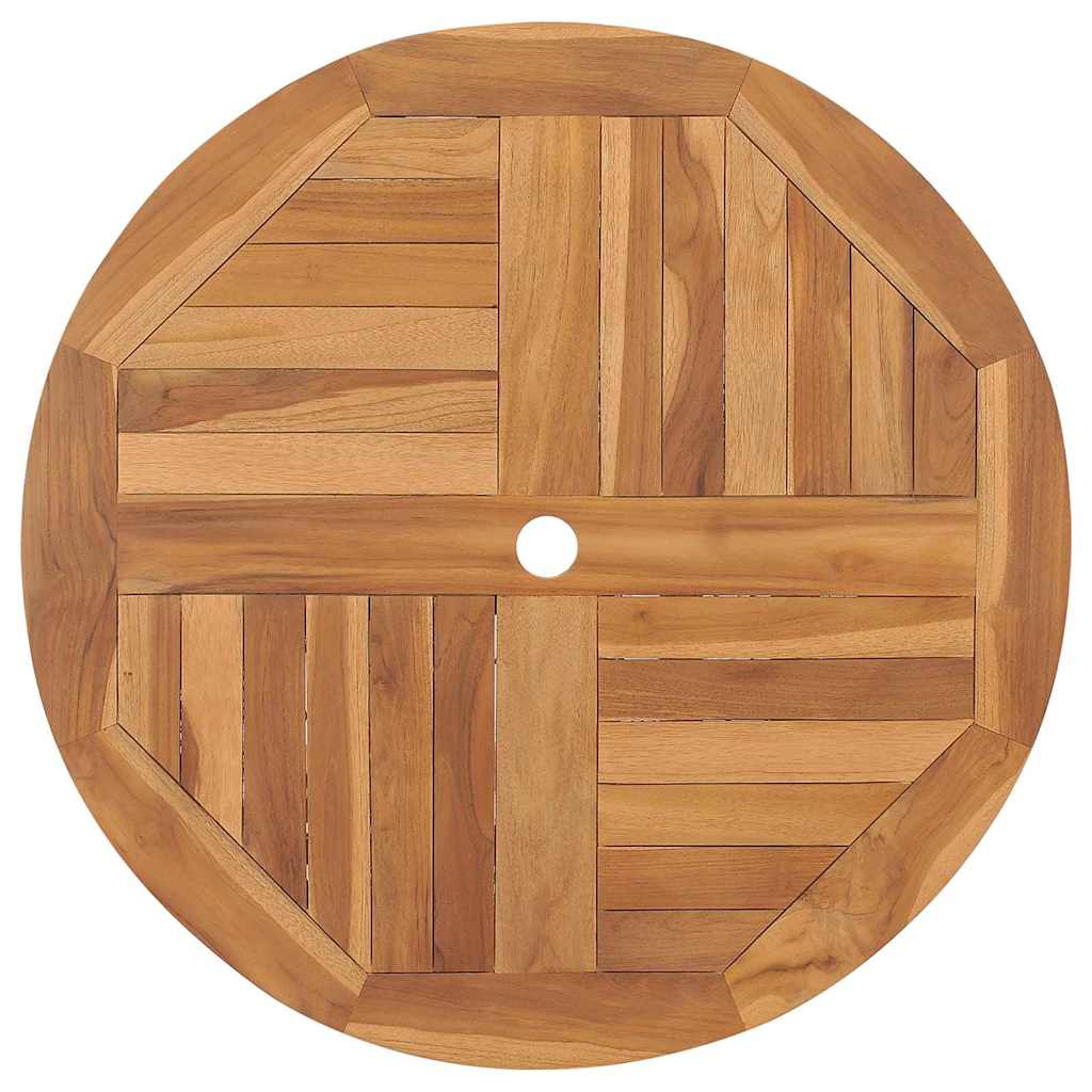 Garden Dining Set 3 pcs Brown Solid teak wood