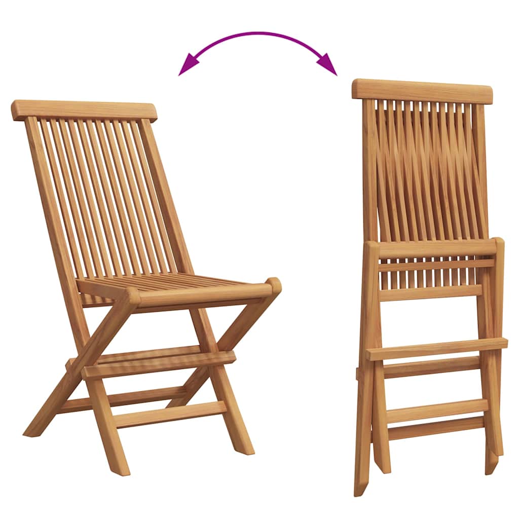 Garden Dining Set 3 pcs Brown Solid teak wood