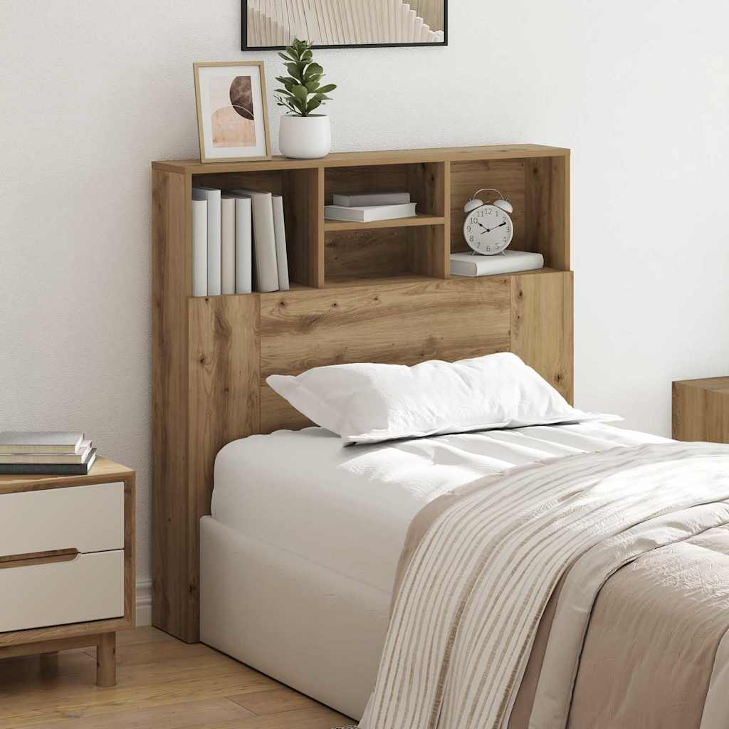 Headboard Cabinet with Shelf Artisan Oak 100 x 19 x 103,5 cm