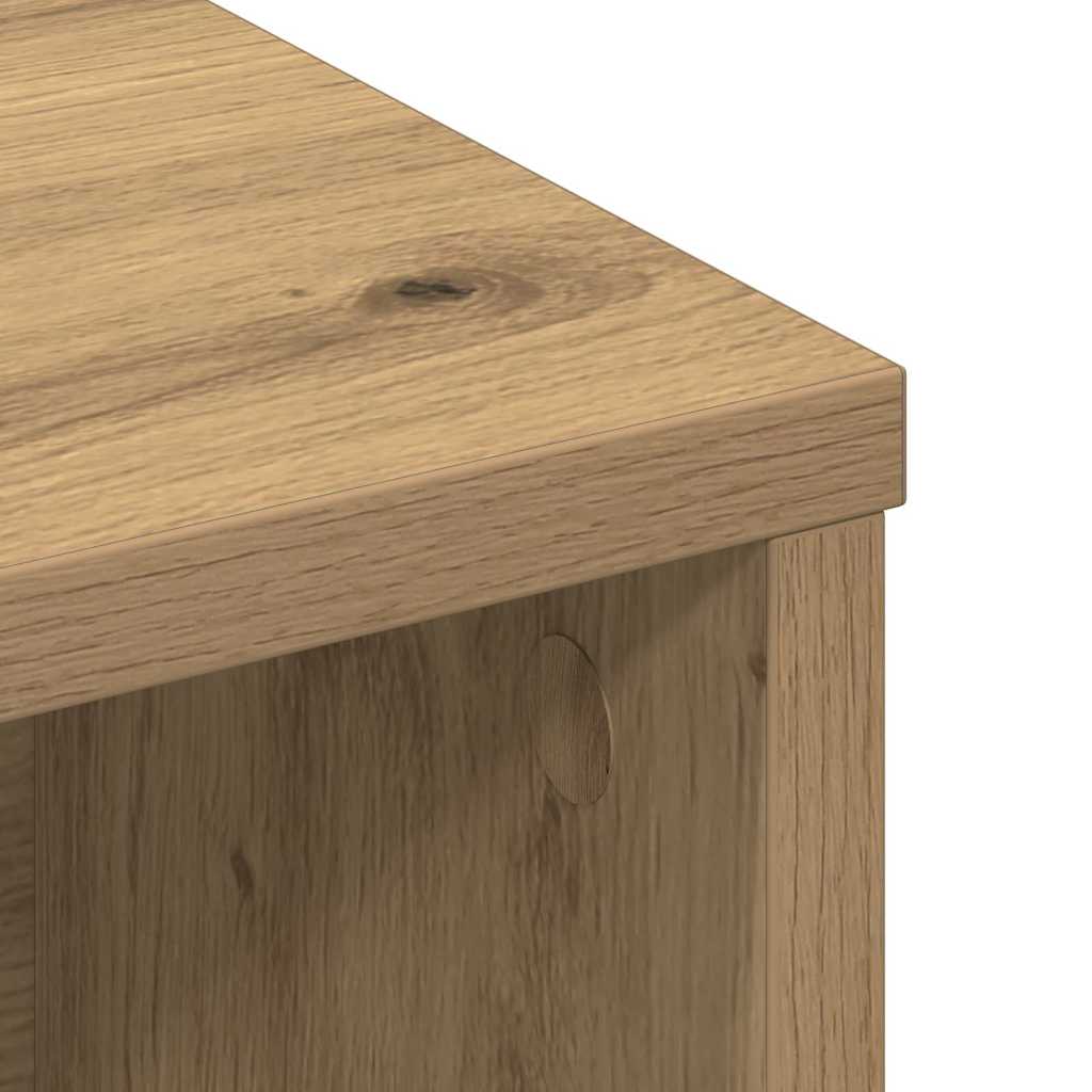 Headboard Cabinet with Storage Artisan Oak 220 x 19 x 101,5 cm