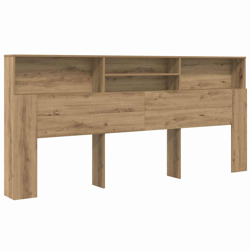 Headboard Cabinet with Storage Artisan Oak 220 x 19 x 101,5 cm
