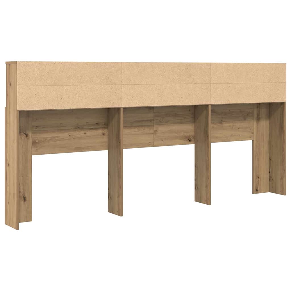 Headboard Cabinet with Storage Artisan Oak 220 x 19 x 101,5 cm