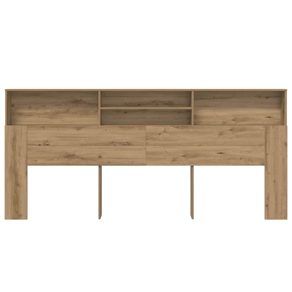 Headboard Cabinet with Storage Artisan Oak 220 x 19 x 101,5 cm