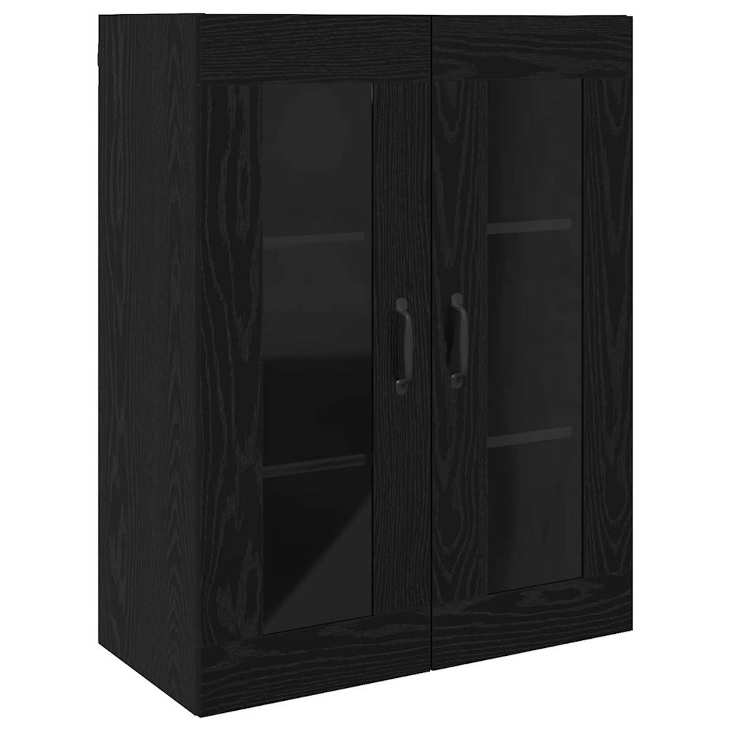Hanging Wall Cabinet Black 69.5 x 34 x 90 cm Engineered wood