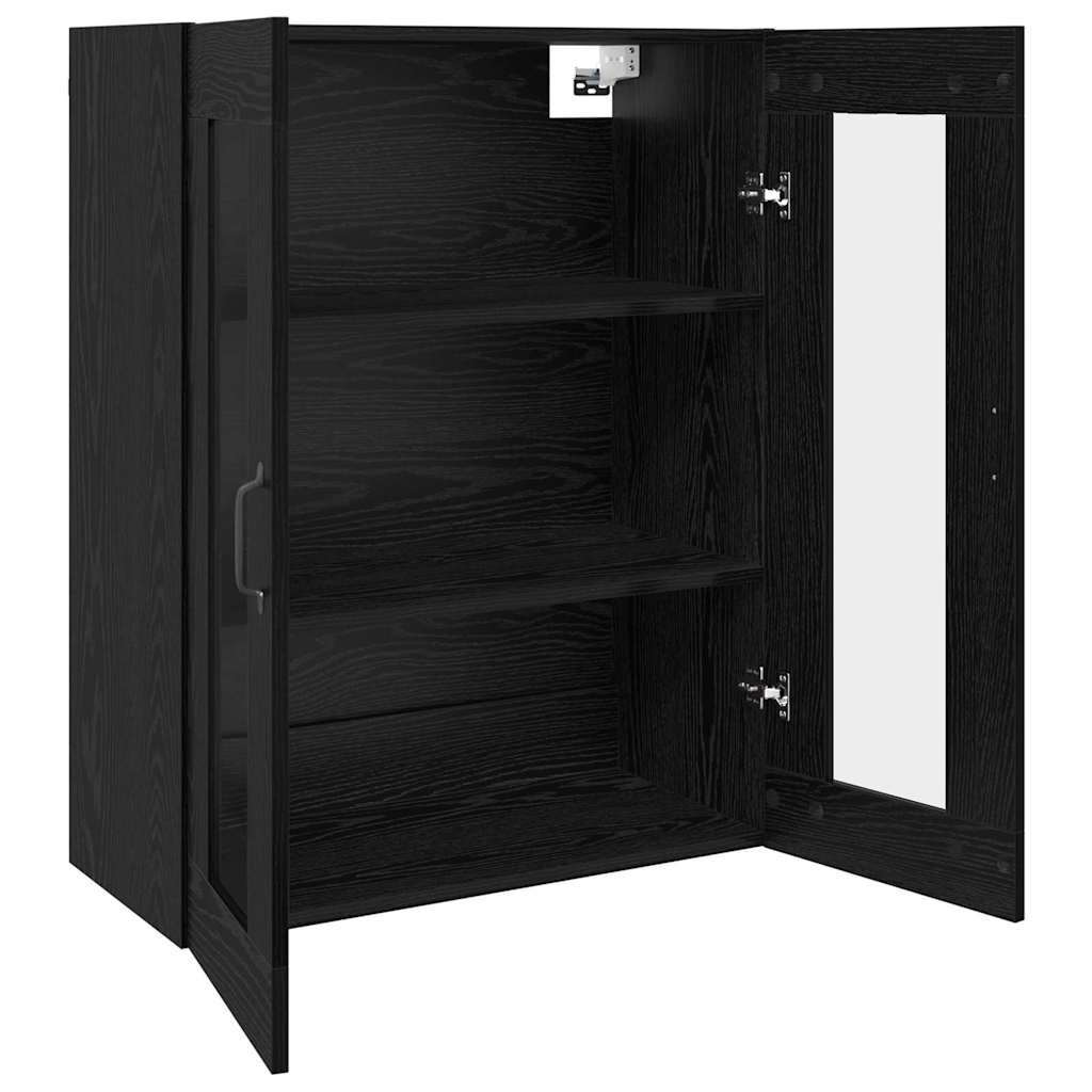 Hanging Wall Cabinet Black 69.5 x 34 x 90 cm Engineered wood