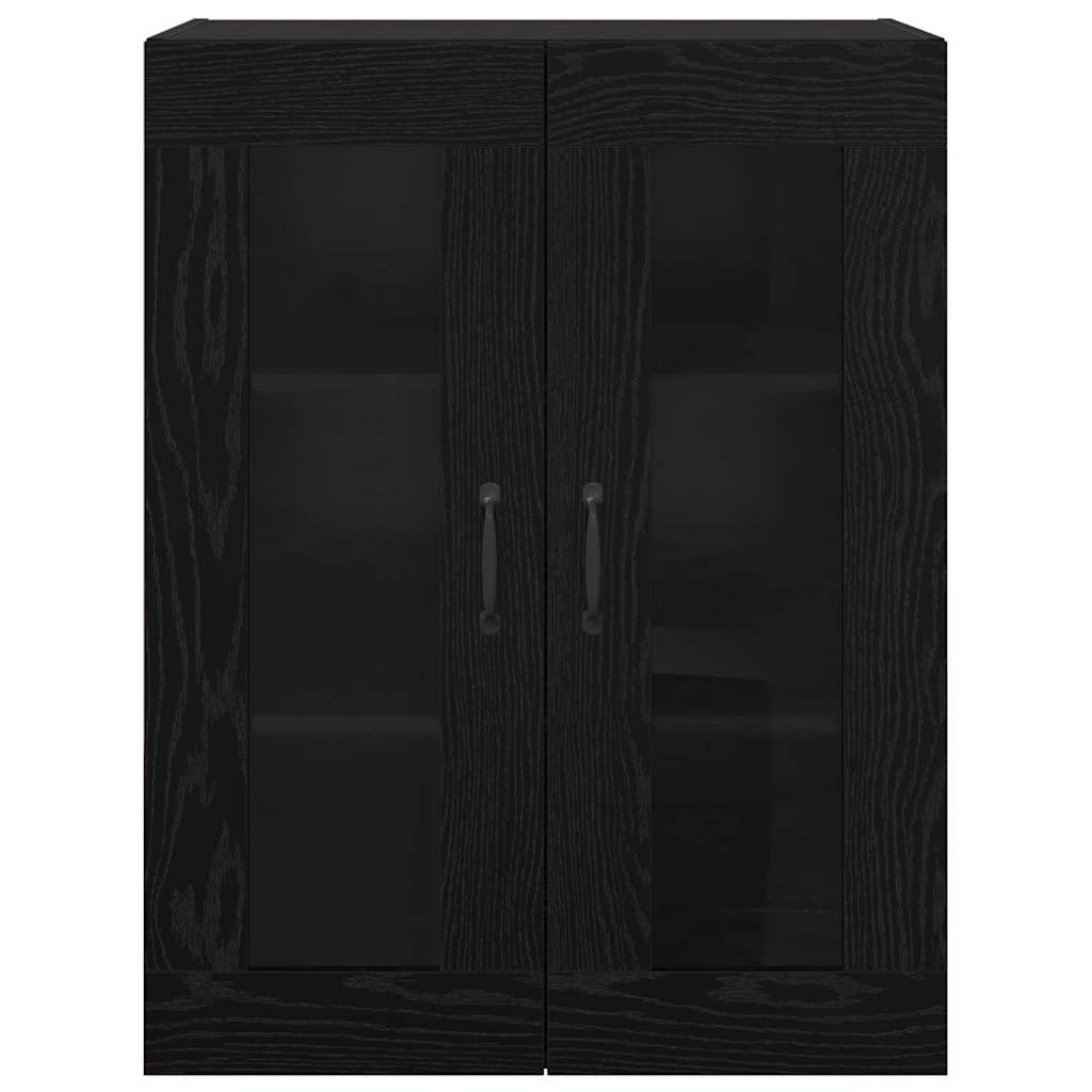 Hanging Wall Cabinet Black 69.5 x 34 x 90 cm Engineered wood