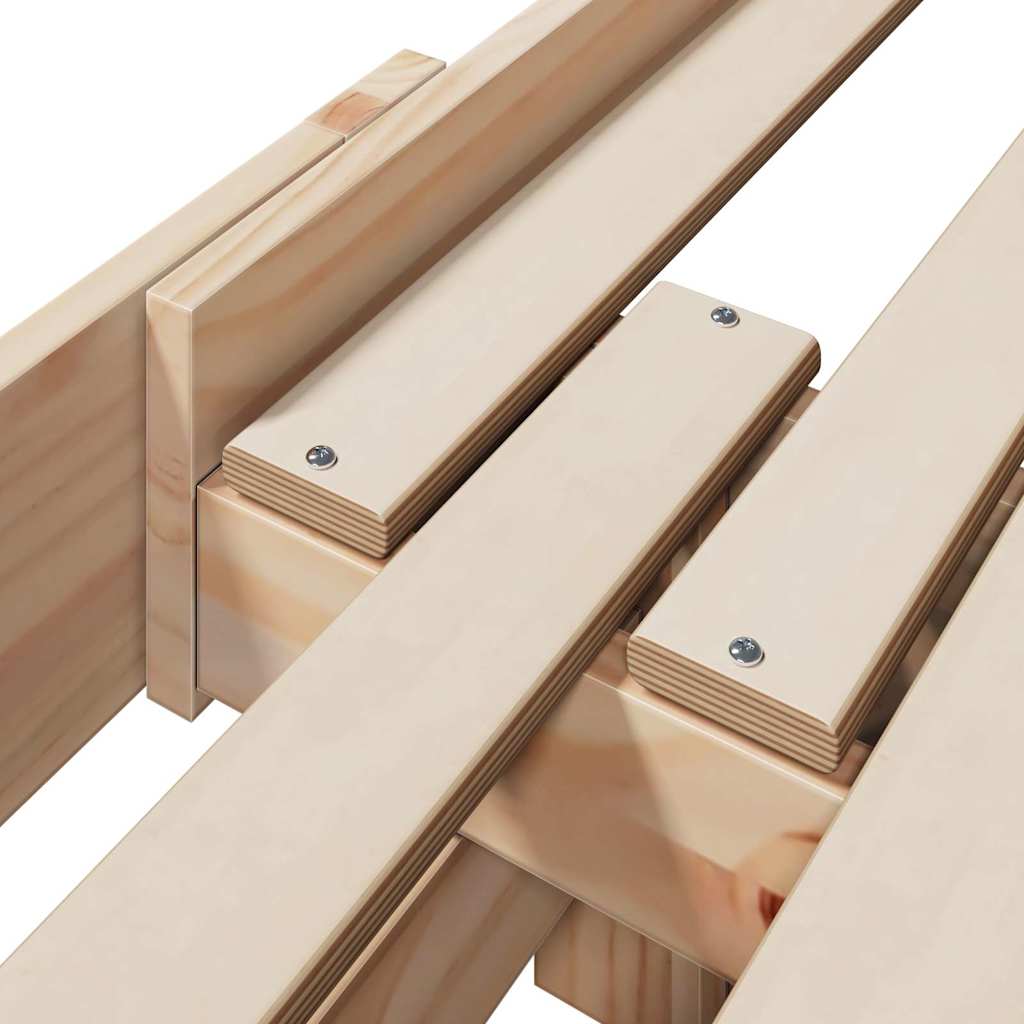 Bed Frame with Headboard Brown 80 x 200 cm Engineered Wood