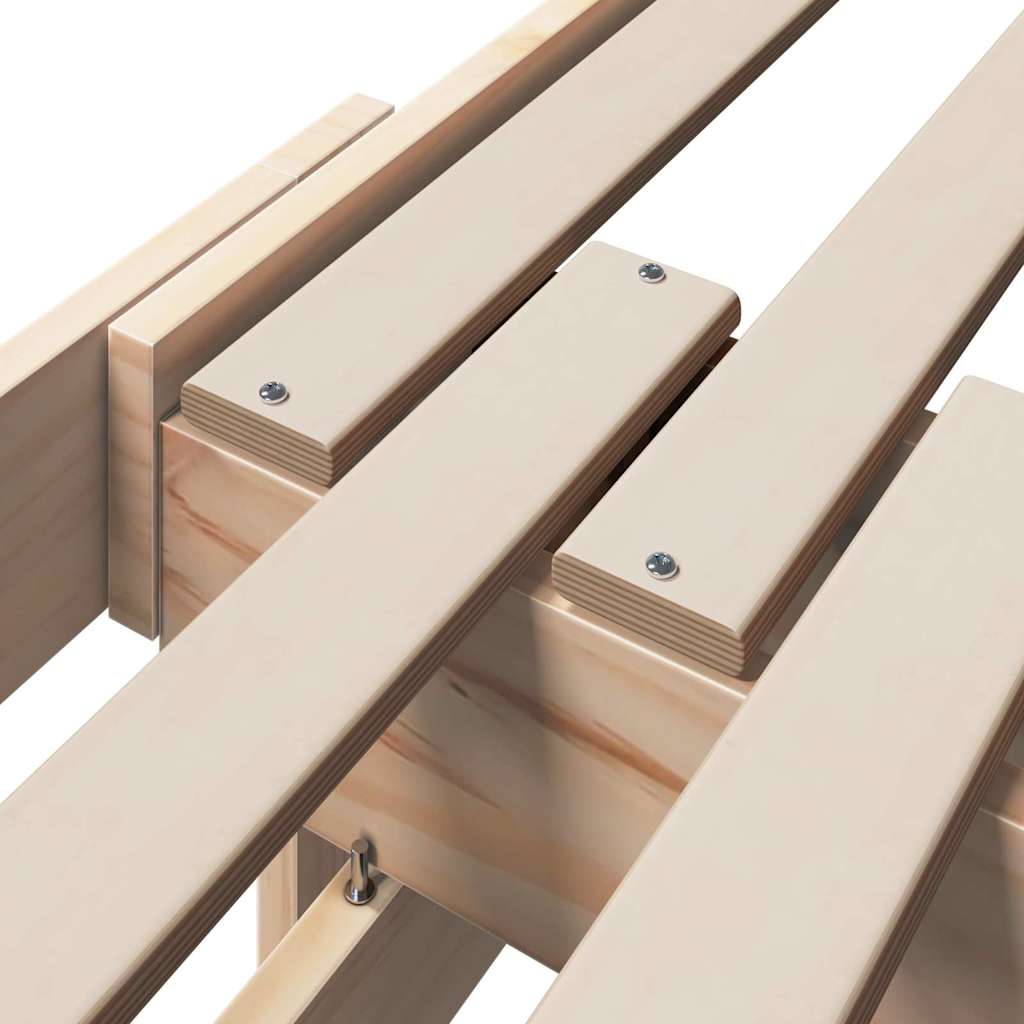 Bed Frame with Headboard Brown 80 x 200 cm Engineered Wood