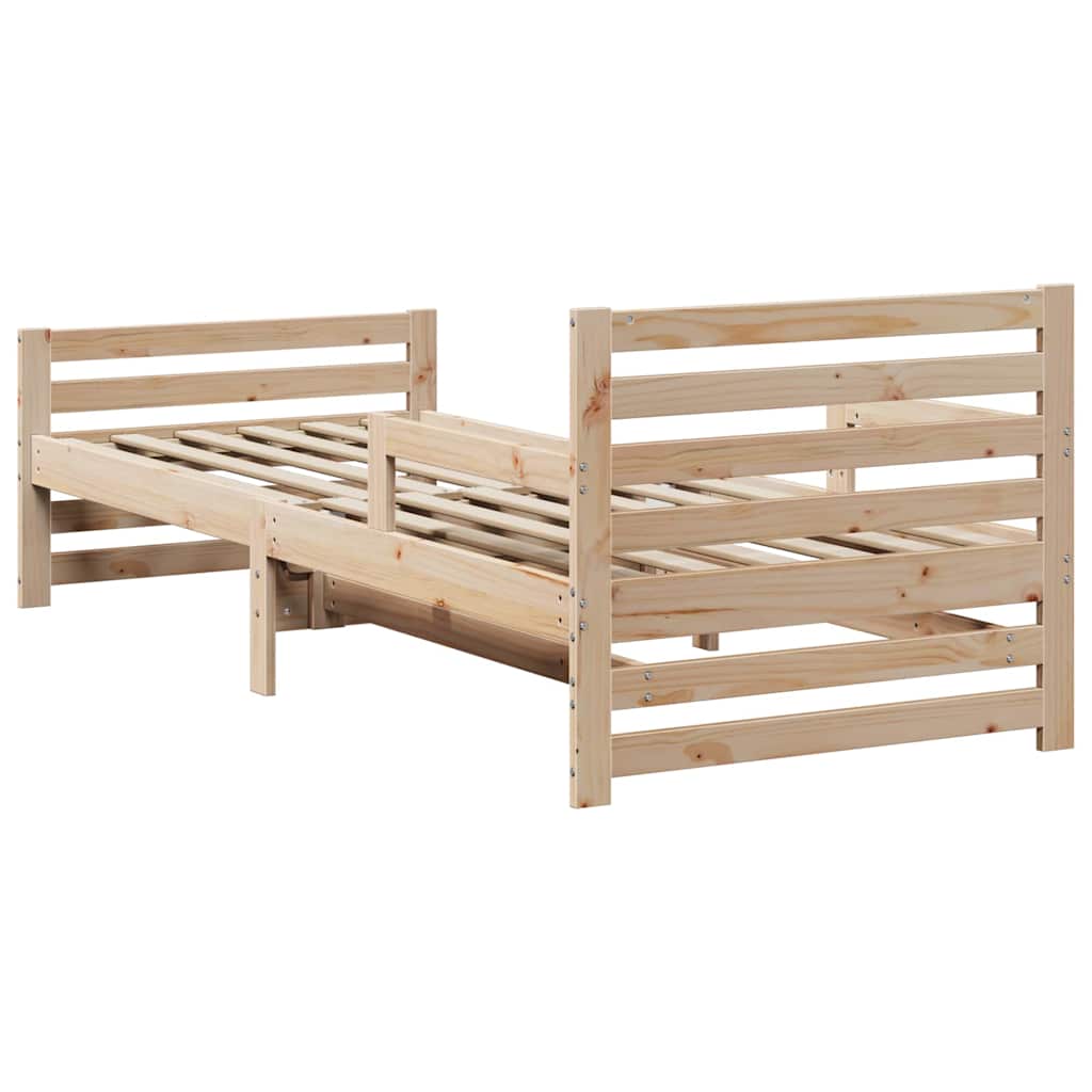 Bed Frame with Headboard Brown 80 x 200 cm Engineered Wood