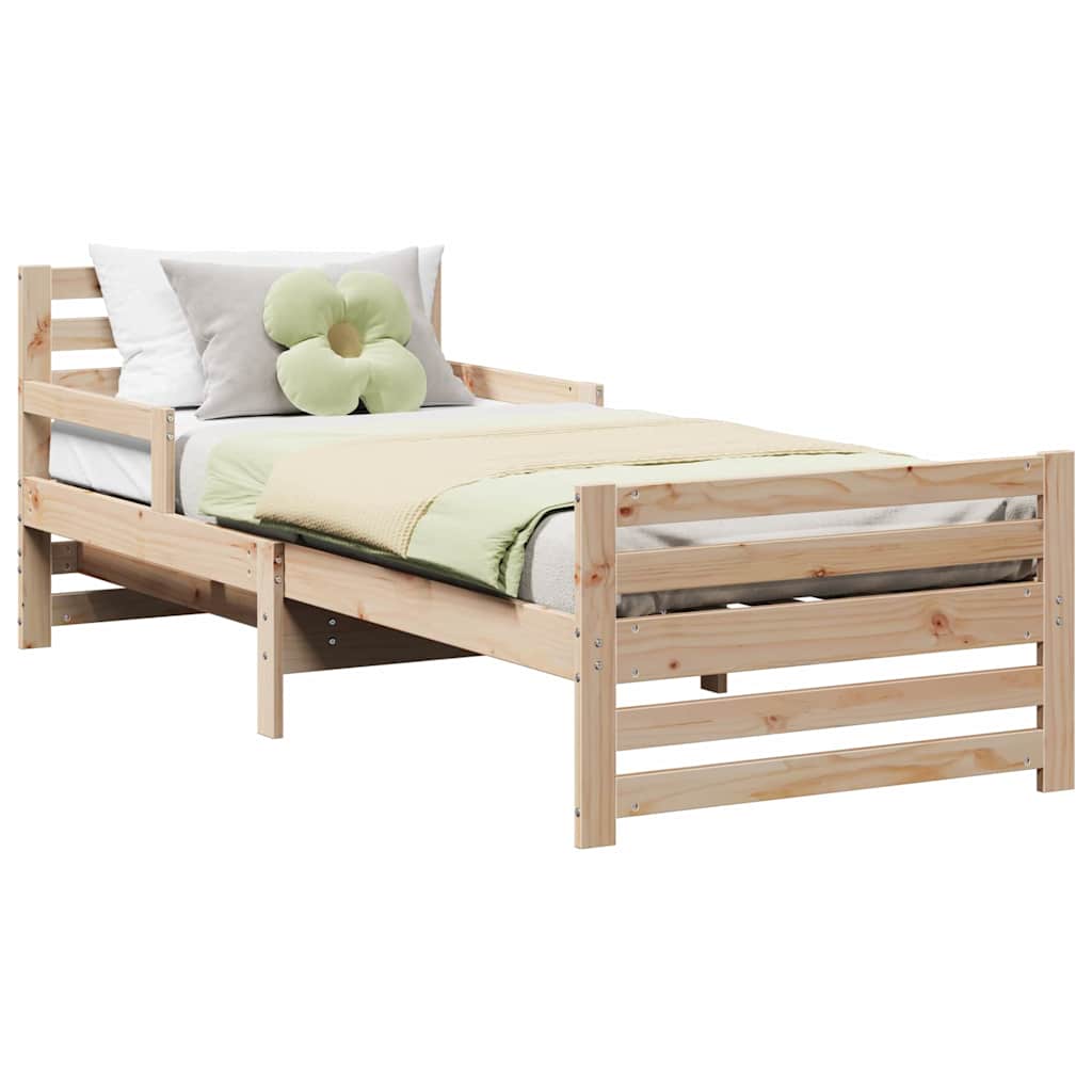Bed Frame with Headboard Brown 80 x 200 cm Engineered Wood
