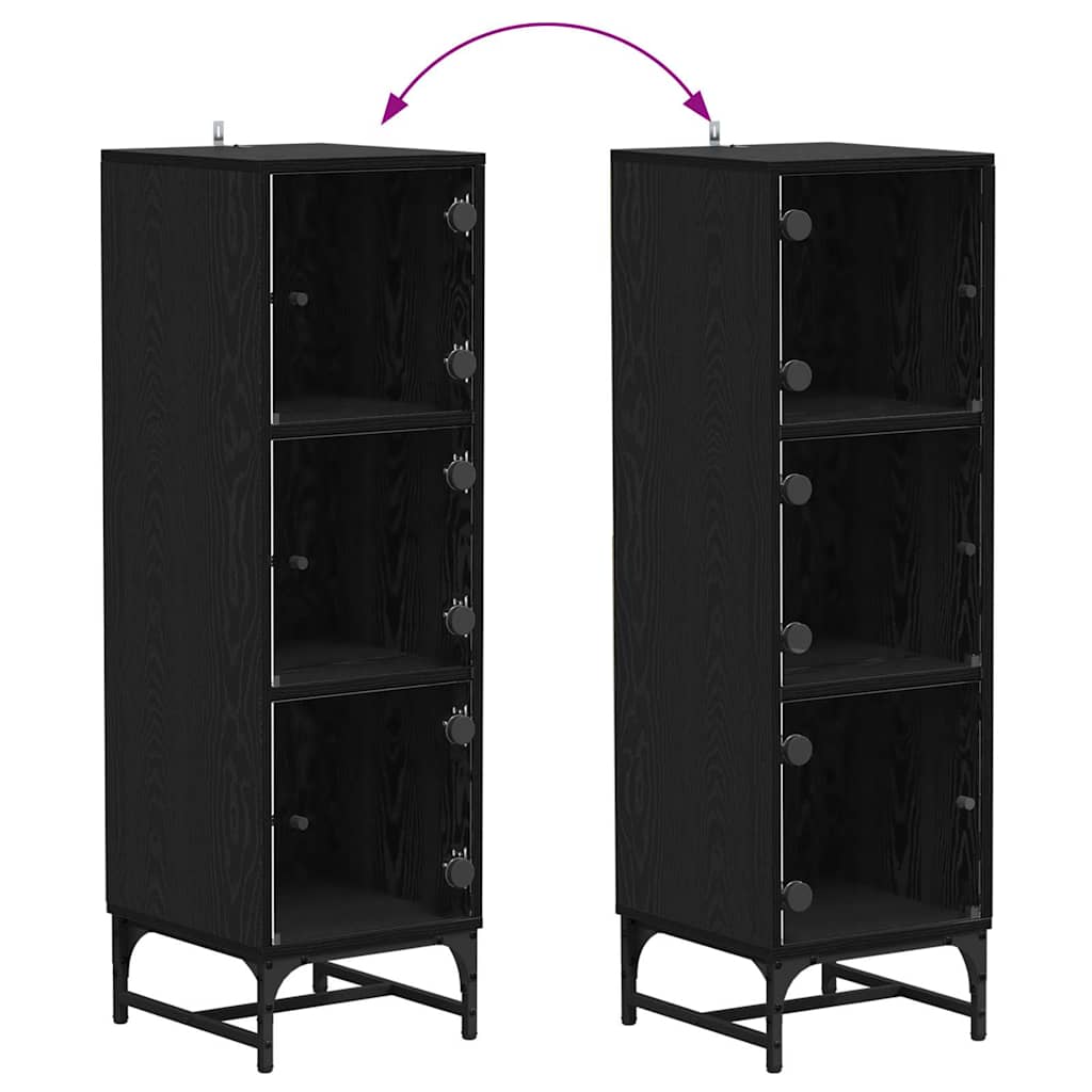 Highboard Black oak 35 x 37 x 117 cm Engineered wood