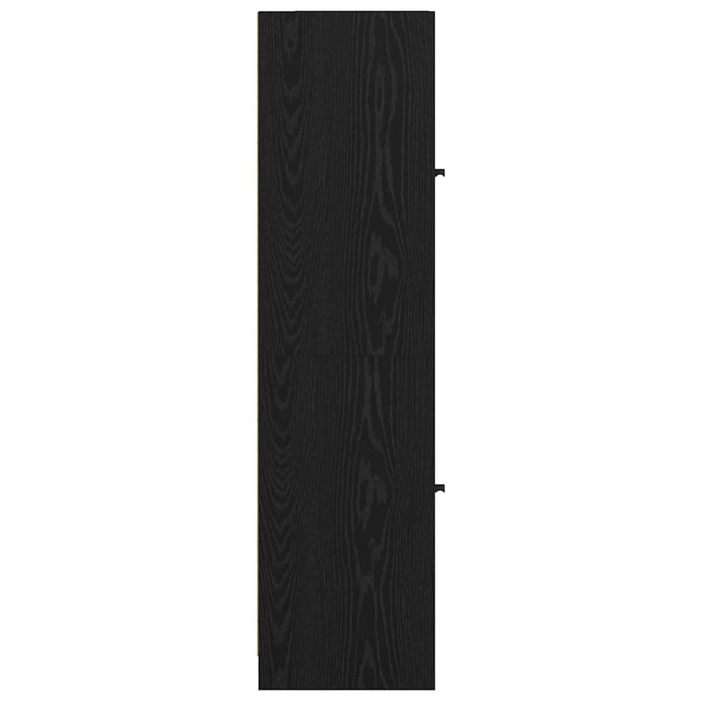 Highboard Black Oak 35 x 37 x 142 cm Engineered Wood
