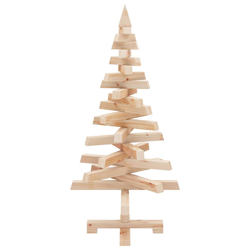Christmas Trees with Stand Natural 90 cm Solid pine wood