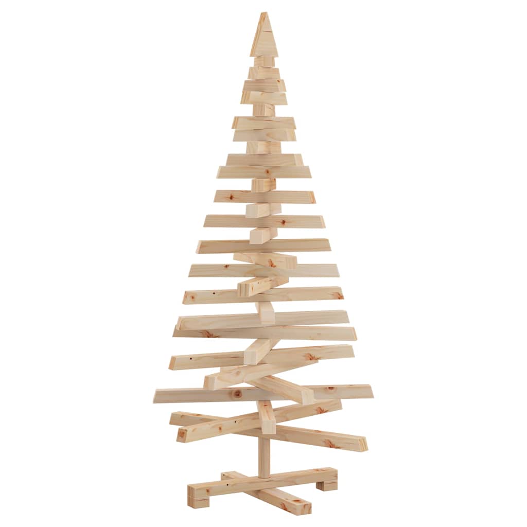 Christmas Trees with Stand Natural 120 cm Solid pine wood
