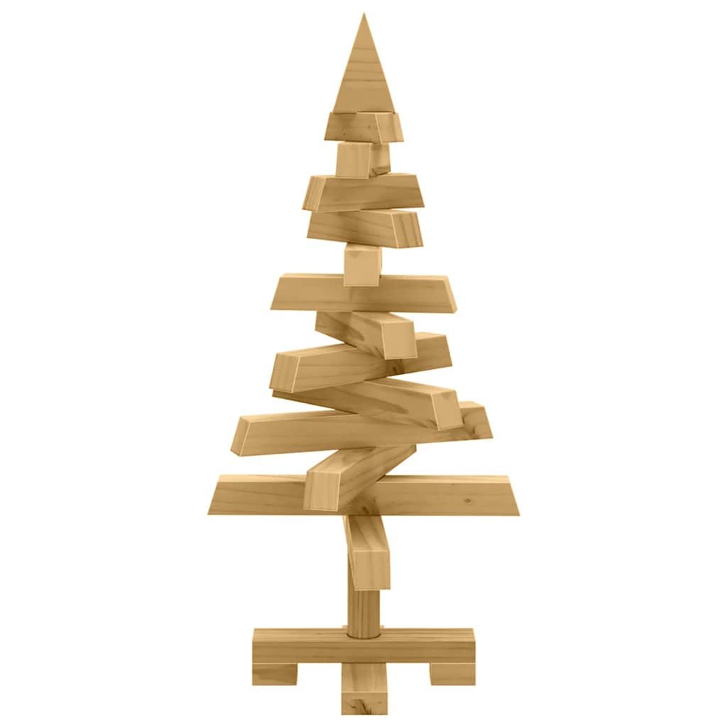 Christmas Trees with Stand Brown 60 cm Solid pine wood
