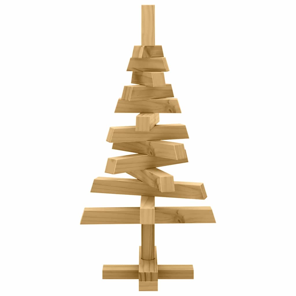 Christmas Trees with Stand Brown 60 cm Solid pine wood