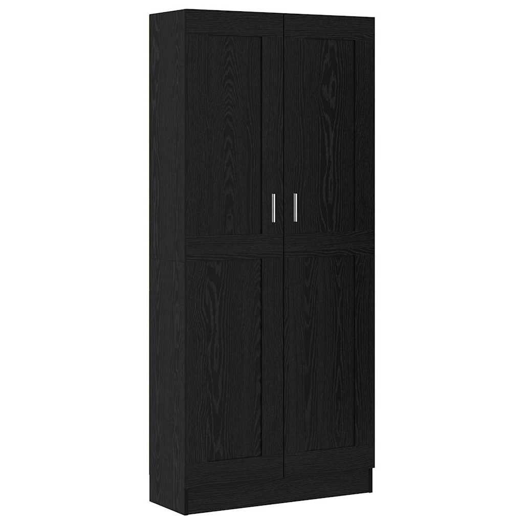 Book Cabinet Black oak 82,5 x 30,5 x 185 cm Engineered wood
