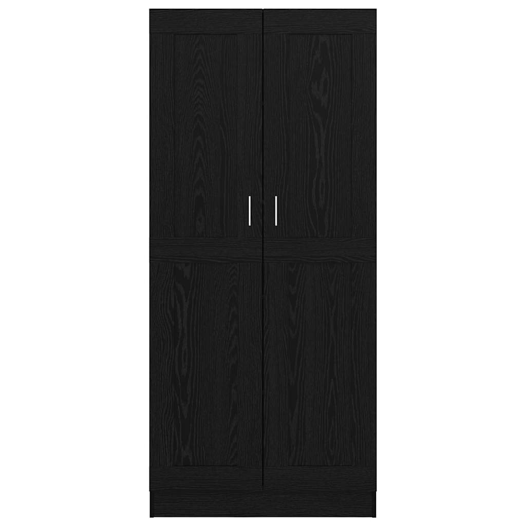 Book Cabinet Black oak 82,5 x 30,5 x 185 cm Engineered wood