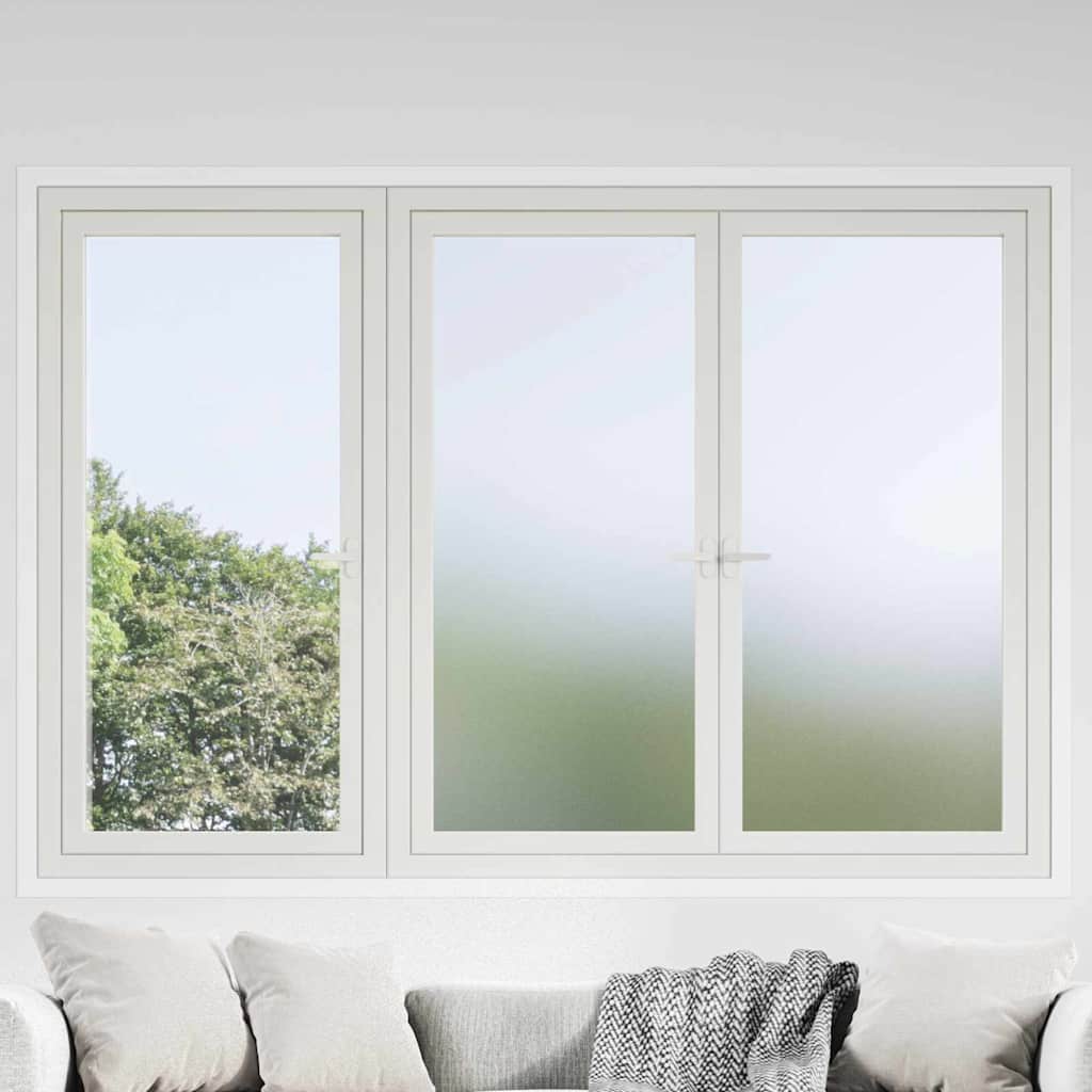 Self-adhesive Window Film Frosted Grey 90 x 1000 cm PVC
