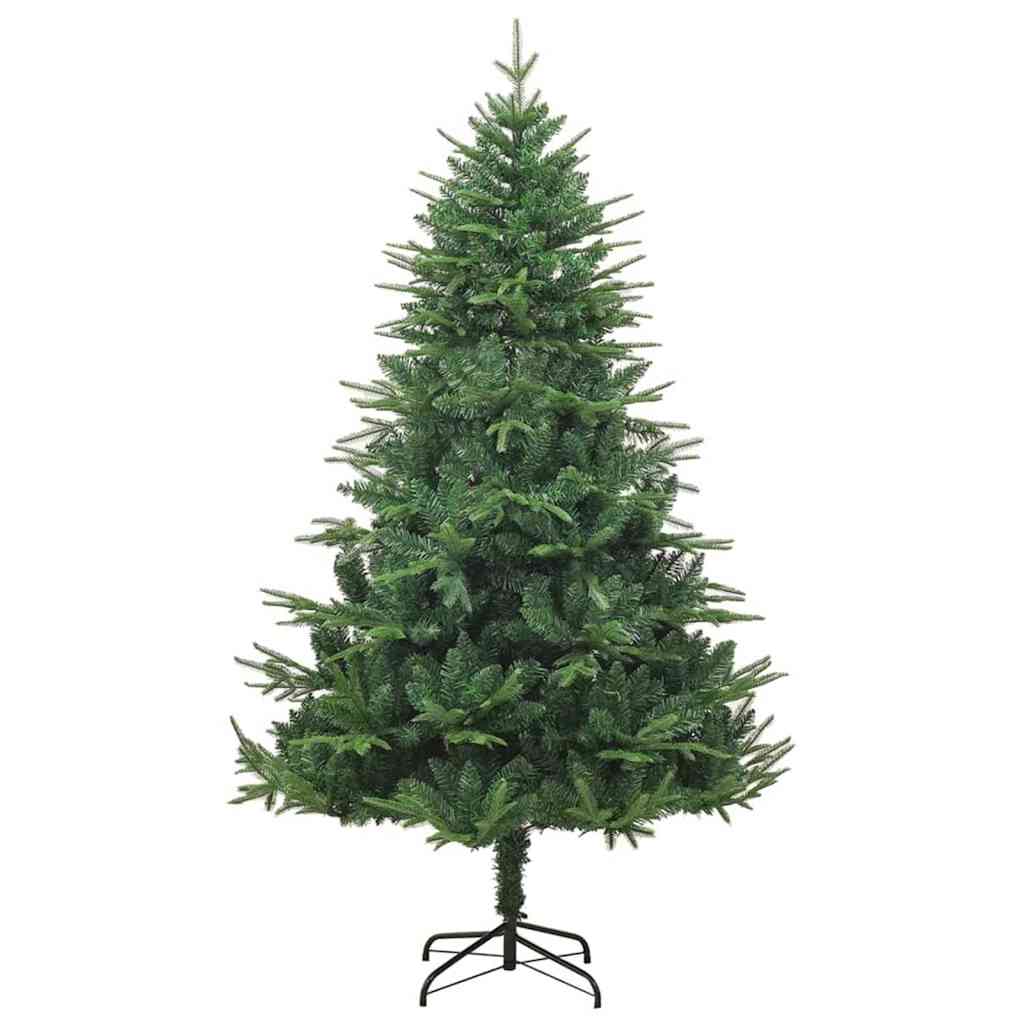 Artificial Pre-lit Christmas Tree Green 180 cm PVC and PE