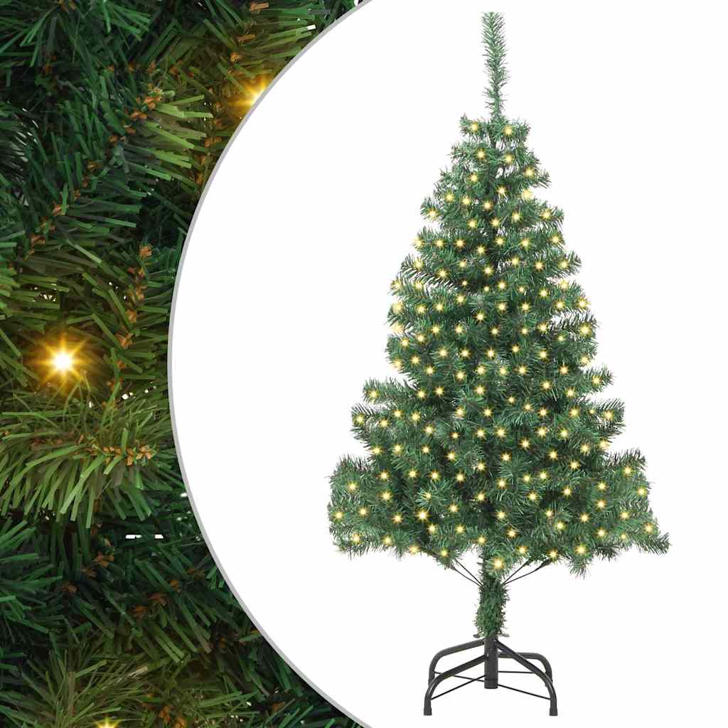 Christmas Tree with 300 LEDs with Stand Green 180 cm PVC
