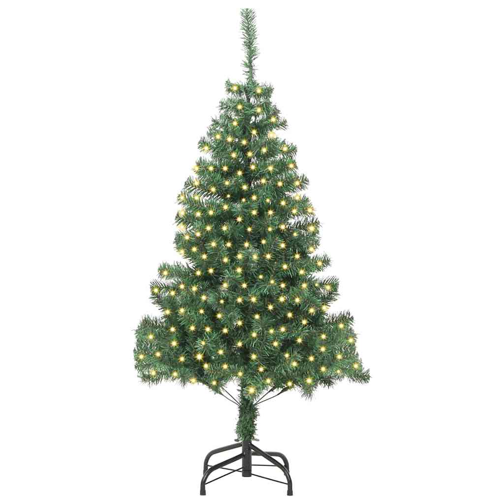 Christmas Tree with 300 LEDs with Stand Green 180 cm PVC
