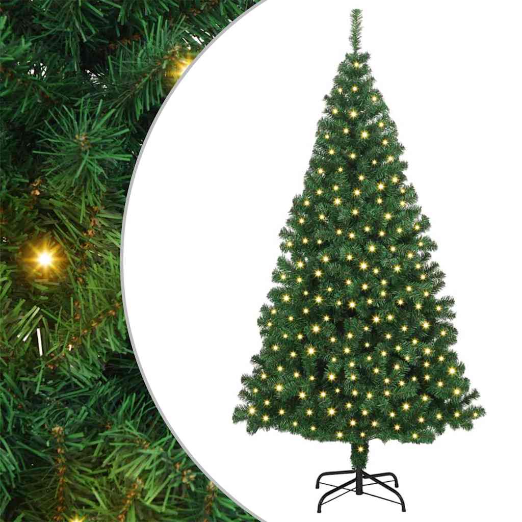 Artificial Christmas Tree Green 180 cm PVC, Steel and Plastic