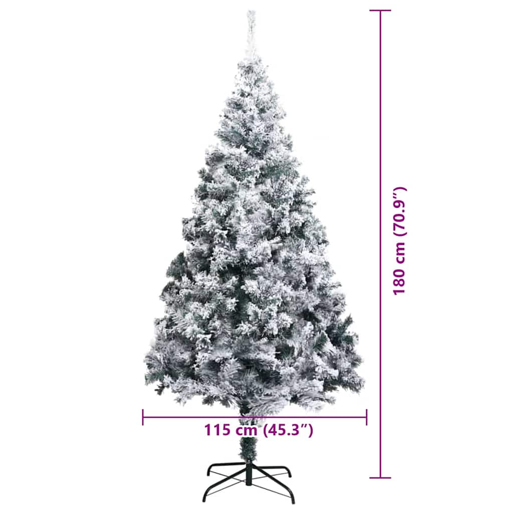 Artificial Christmas Tree Green 180 cm PVC, Steel and Plastic