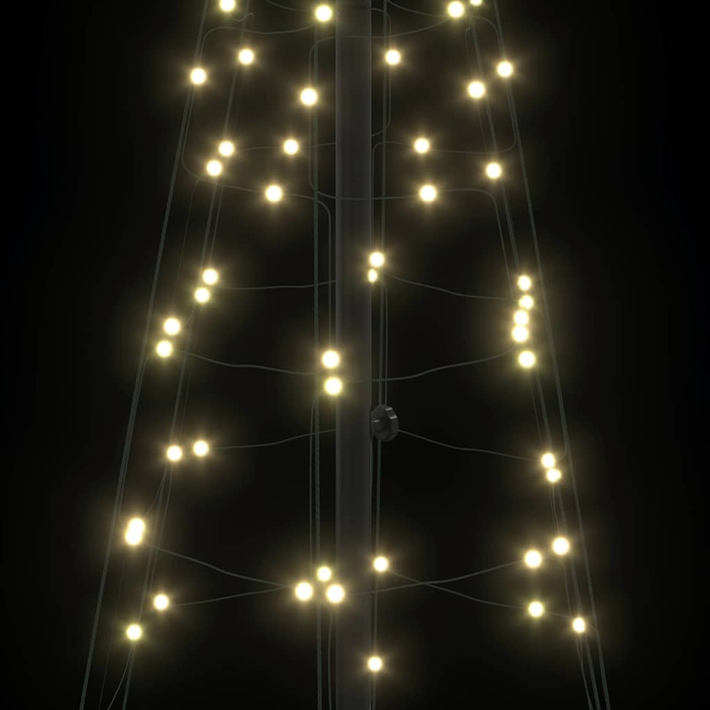 LED Christmas Tree Warm White 100 x 100 x 250 cm Iron