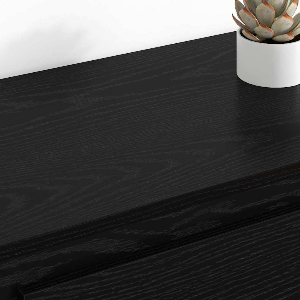 Sideboards 2 pcs Black Oak 70 x 35,5 x 67,5 cm Engineered Wood
