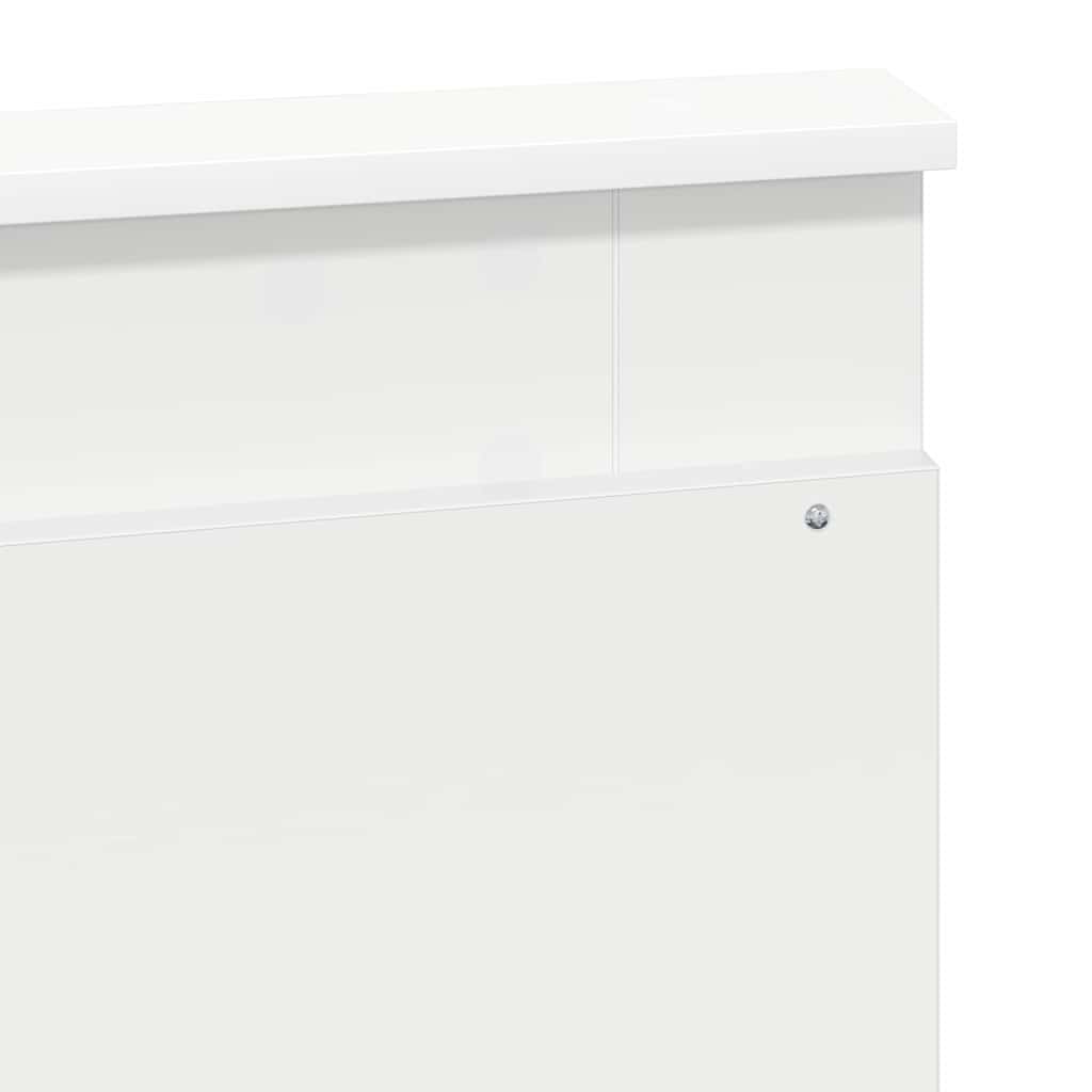 Headboard with Headboard White 135 cm Engineered Wood