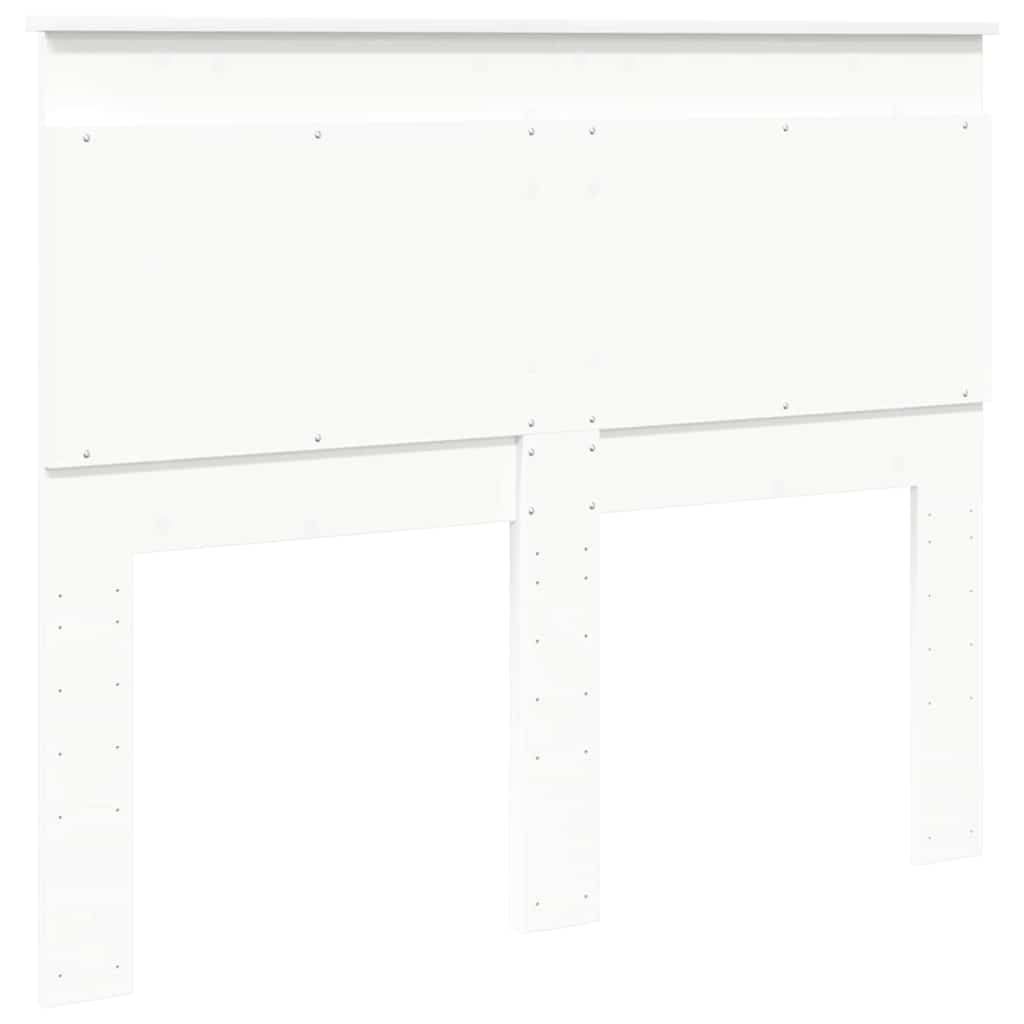 Headboard with Headboard White 135 cm Engineered Wood
