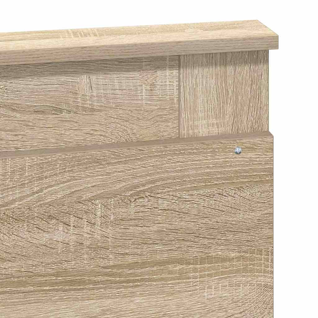 Headboard with Headboard Sonoma Oak 135 cm Engineered Wood