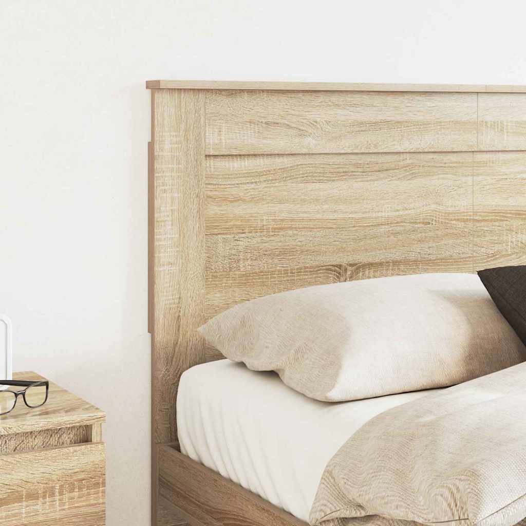Headboard with Headboard Sonoma Oak 135 cm Engineered Wood