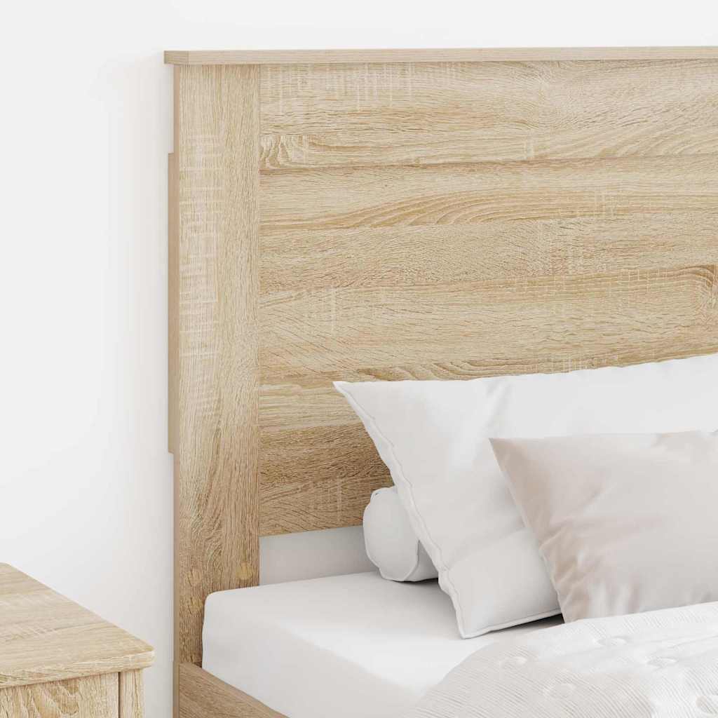 Headboard with Headboard Sonoma Oak 90 cm Engineered Wood