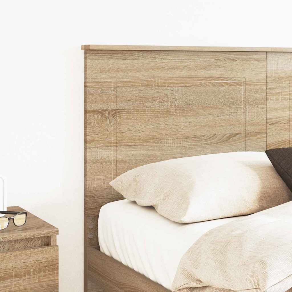Headboard with Headboard Sonoma Oak 150 cm Engineered Wood