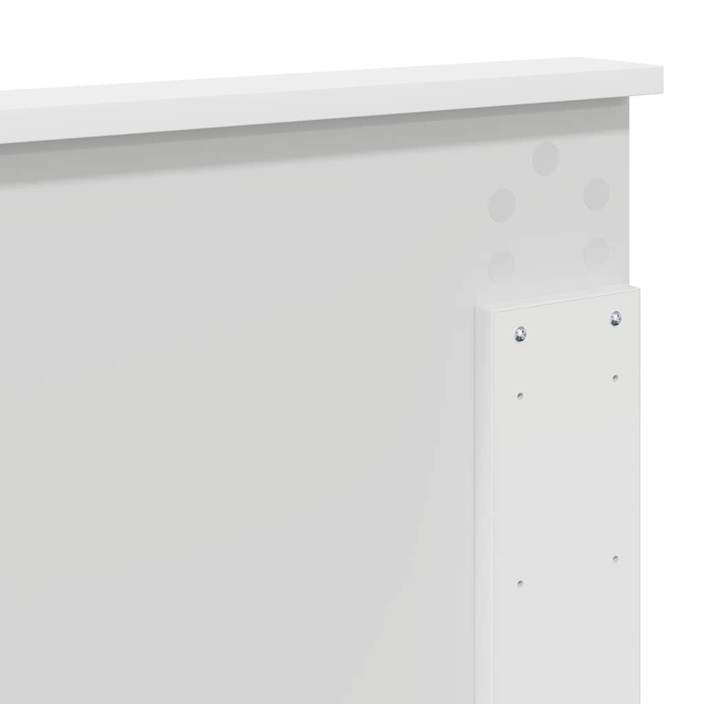 Headboard with Headboard White 135 cm Engineered Wood