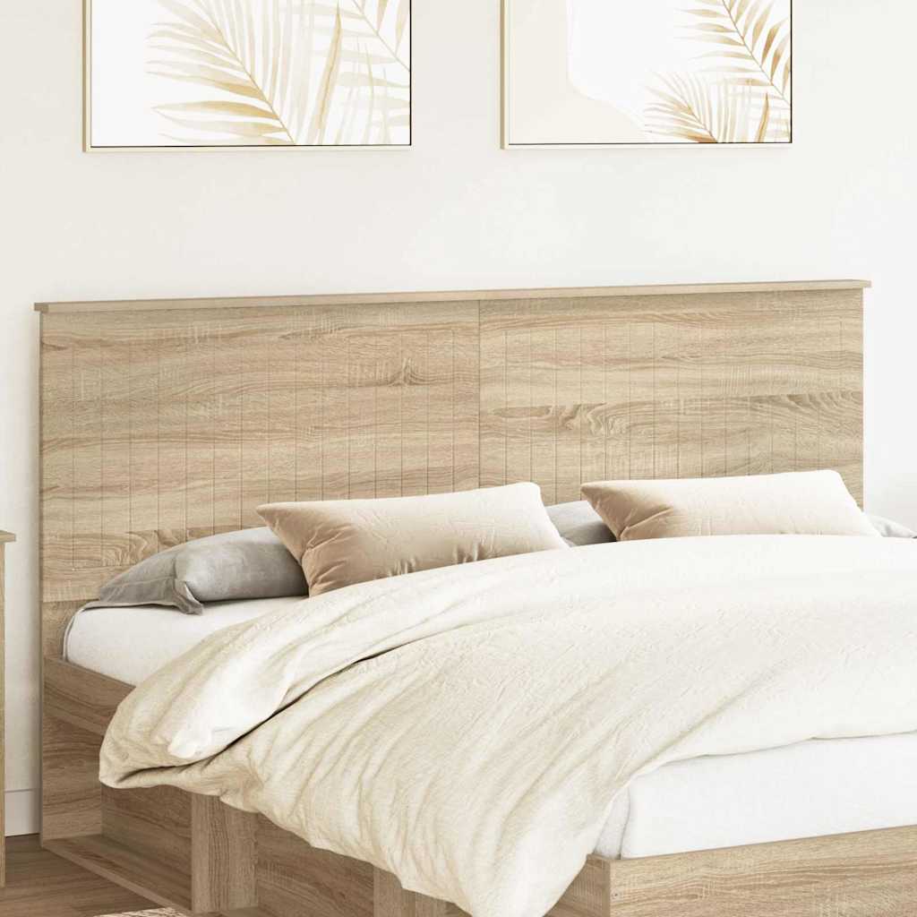 Headboard with Headboard Sonoma Oak 180 cm Engineered wood