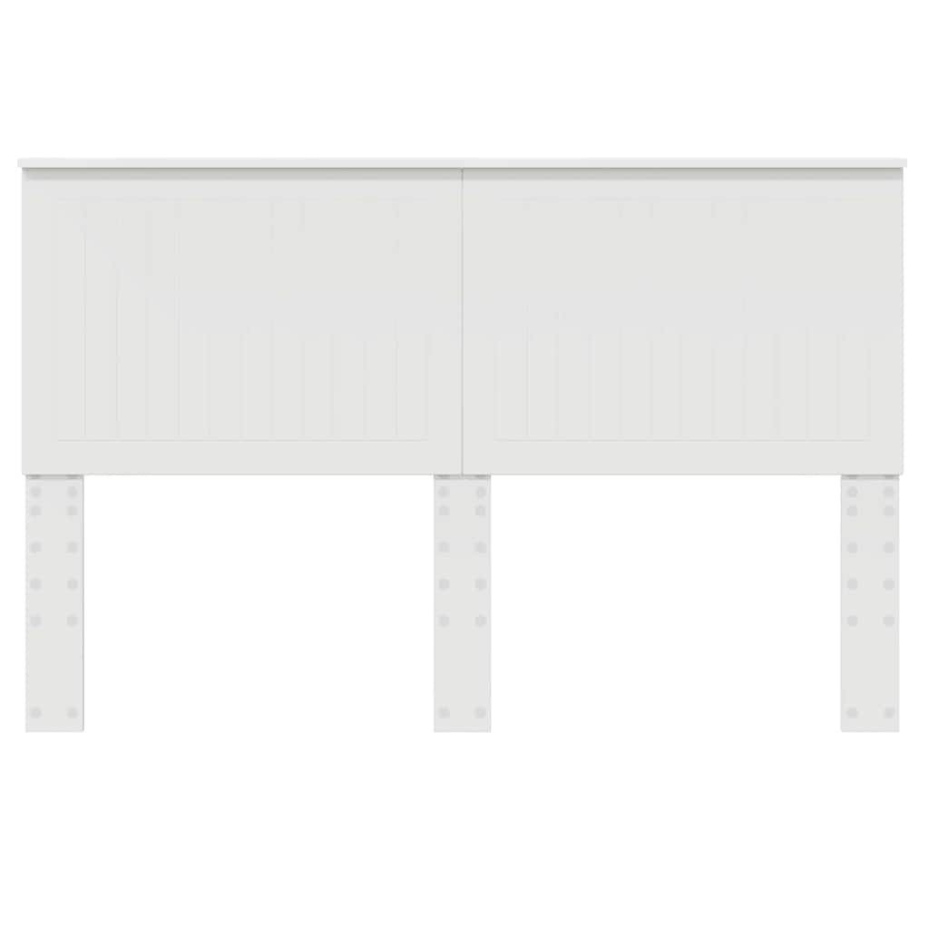 Headboard with Headboard White 150 cm Engineered wood