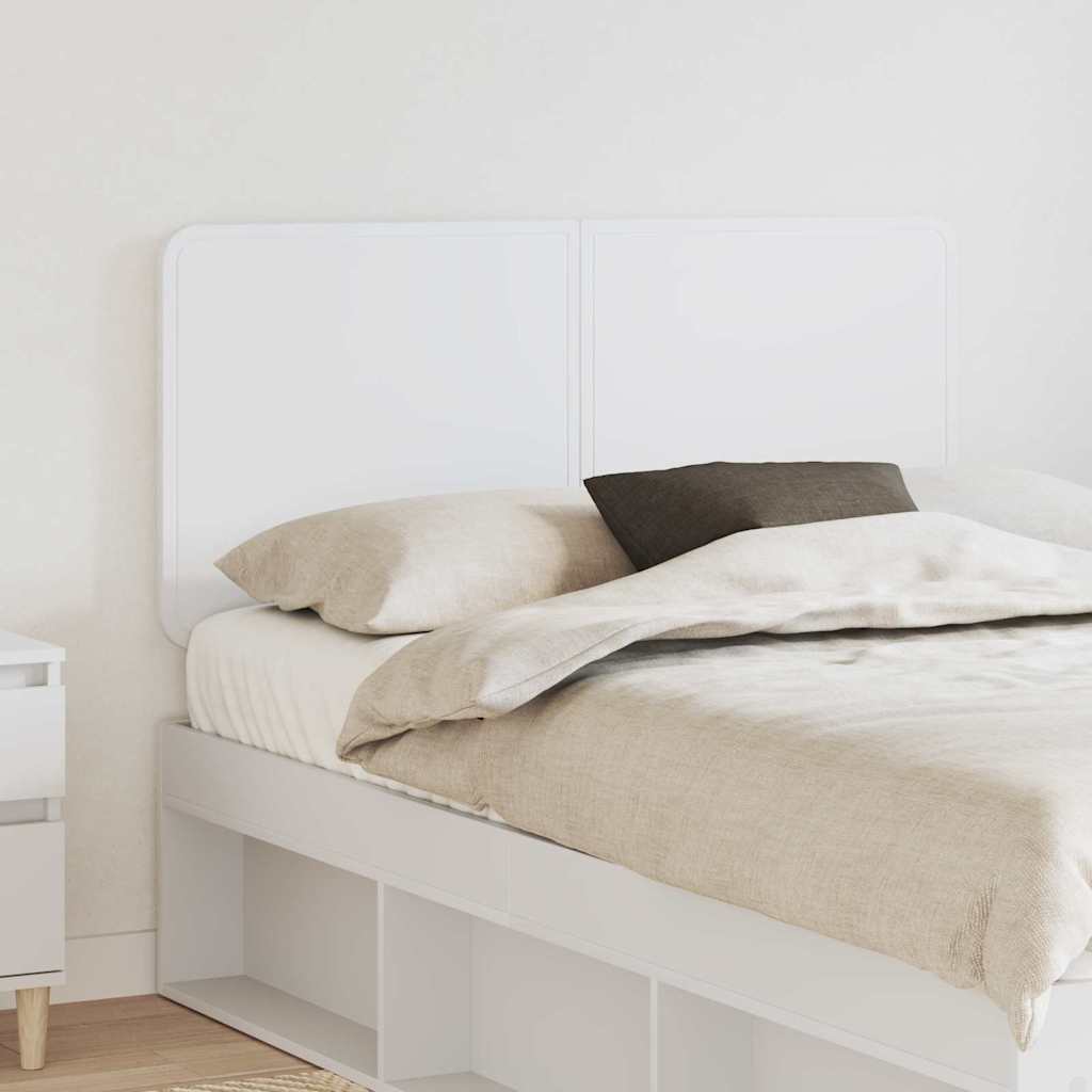 Headboard with Headboard White 135 cm Engineered wood
