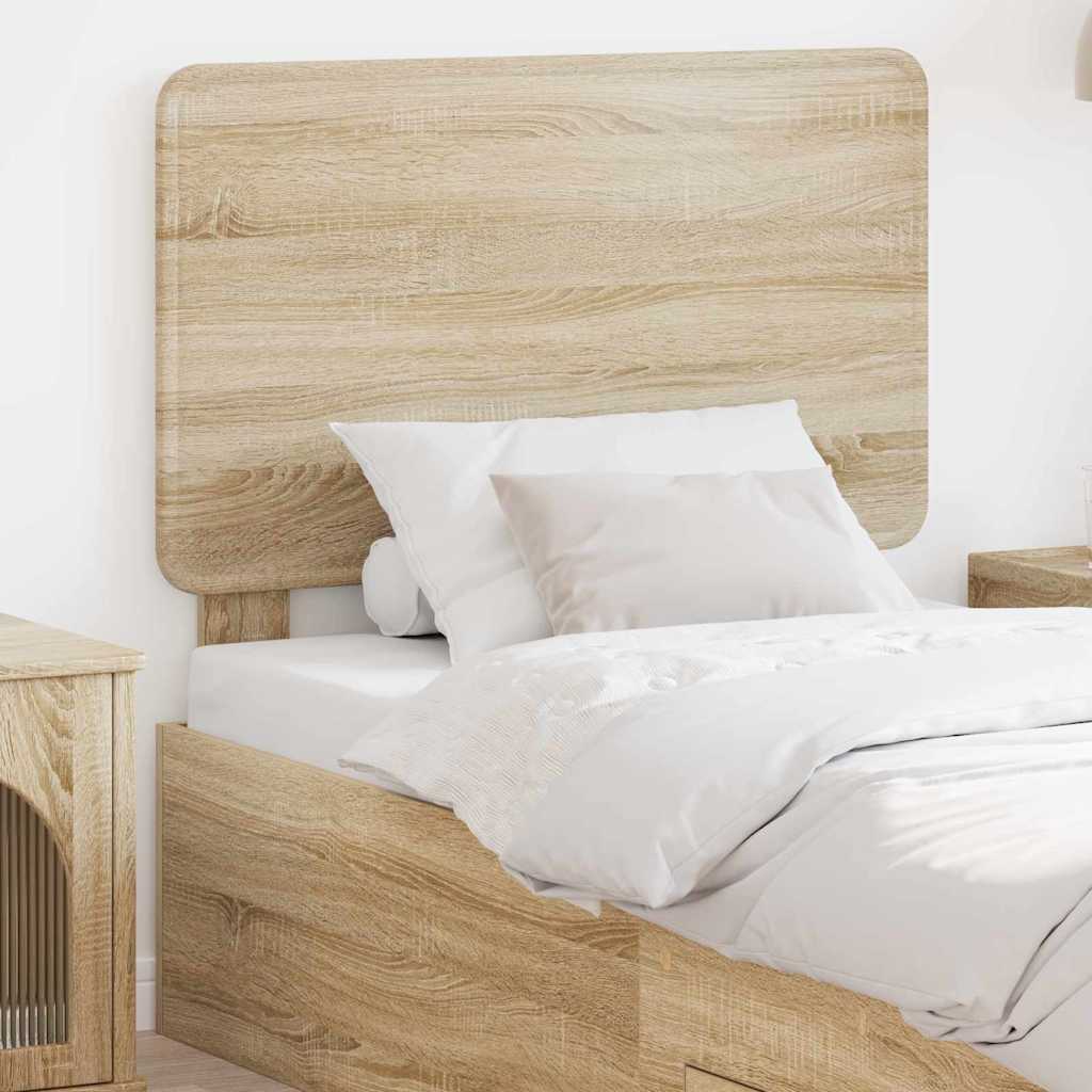 Headboard with Headboard Sonoma Oak 90 cm Engineered wood