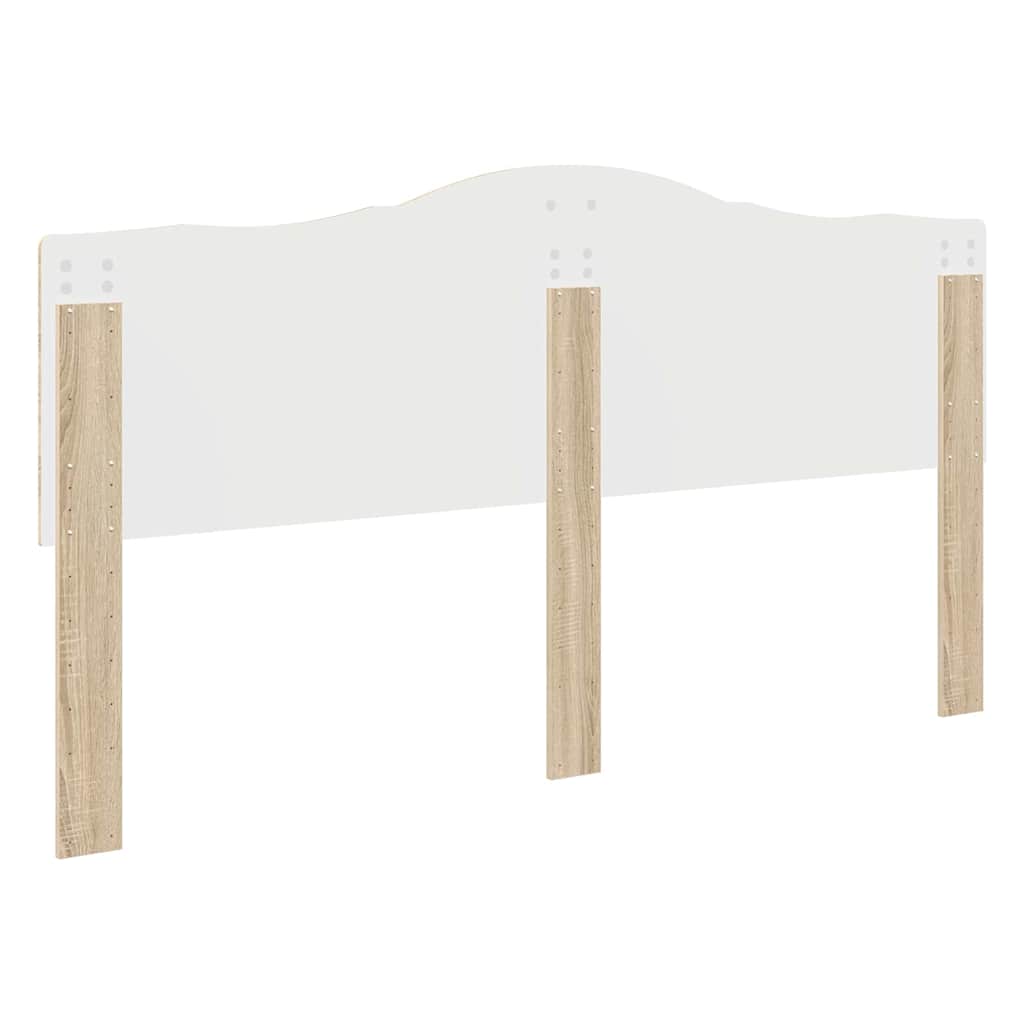 Headboard with Headboard Sonoma Oak 180 cm Engineered wood