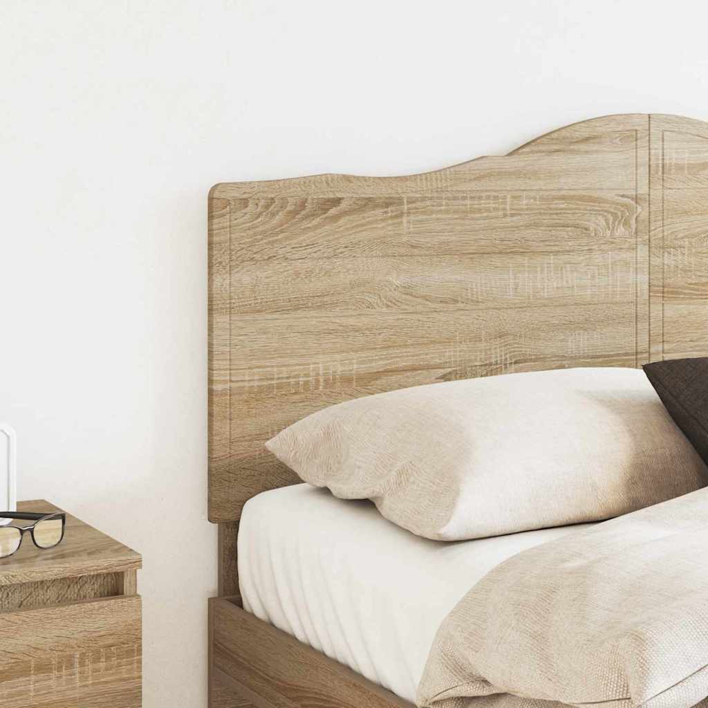 Headboard with Headboard Sonoma Oak 135 cm Engineered wood