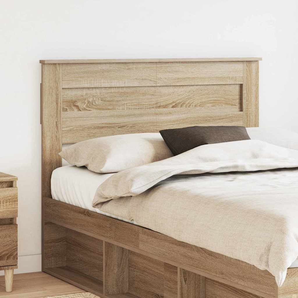 Headboard with Headboard Sonoma Oak 135 cm Engineered wood