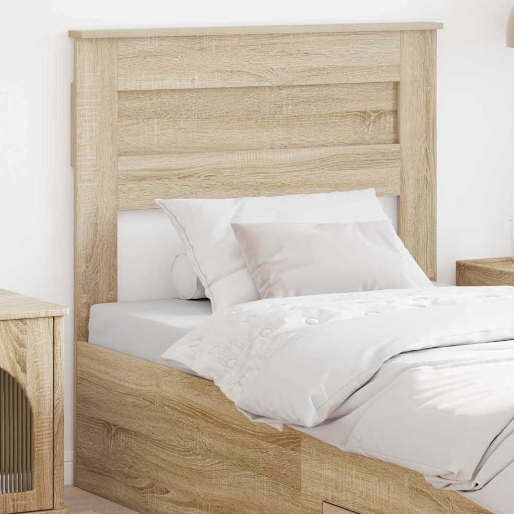 Headboard with Headboard Sonoma Oak 90 cm Engineered wood